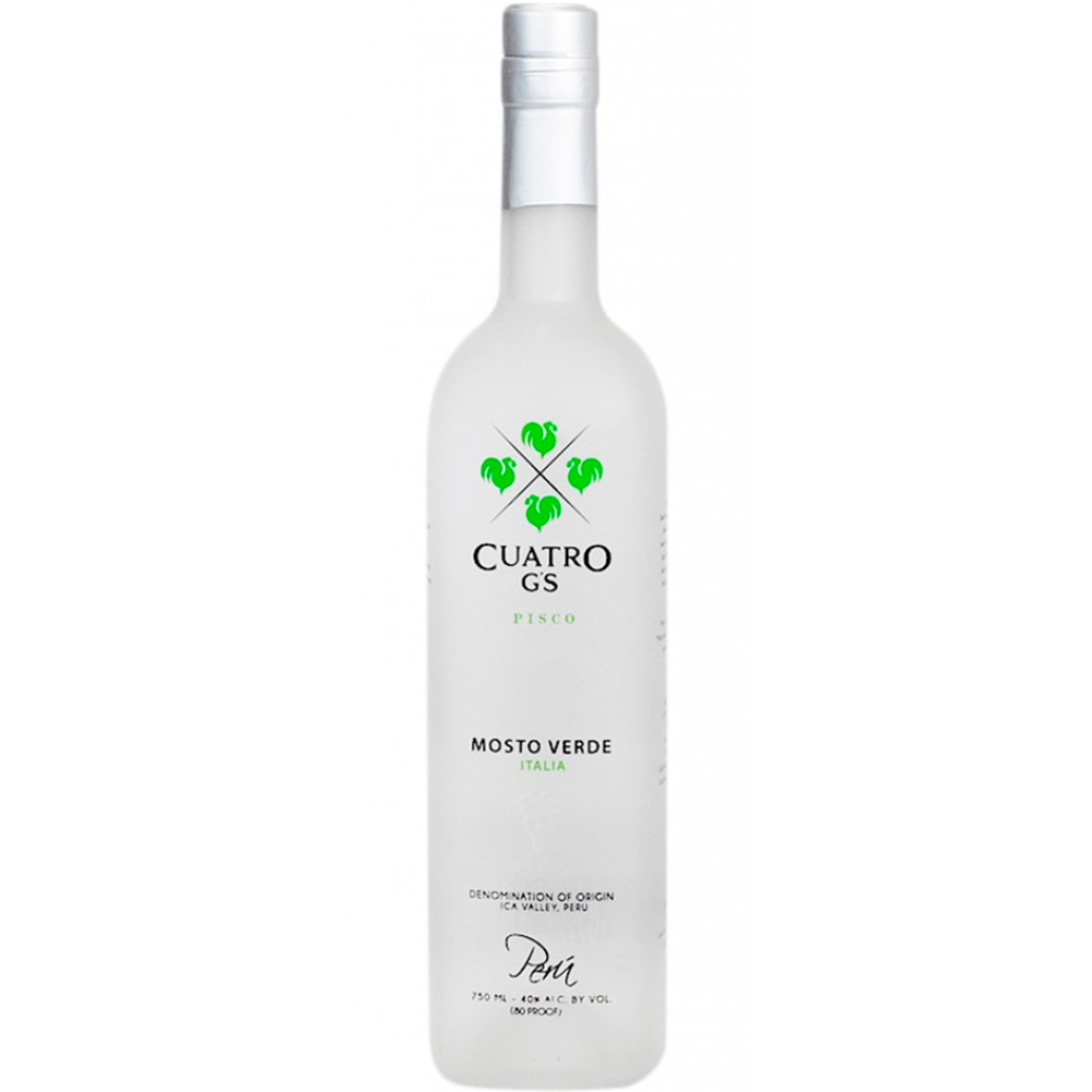 Cuatro G'S Pisco Mosto Verde Italia 750mL
