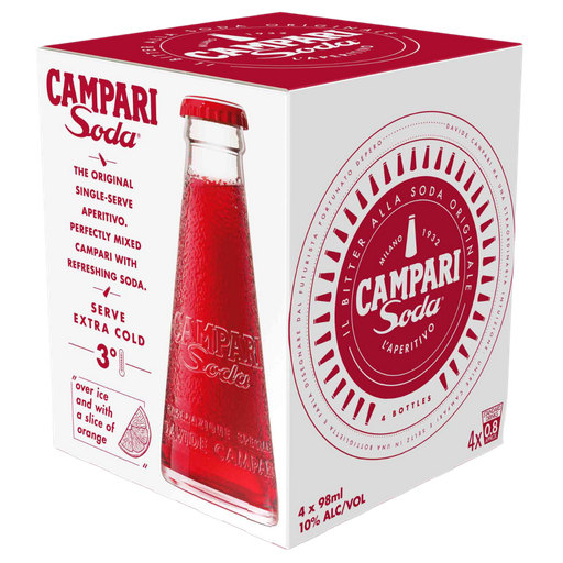 Campari Soda Ready To Serve 98Ml - Pack Of 24