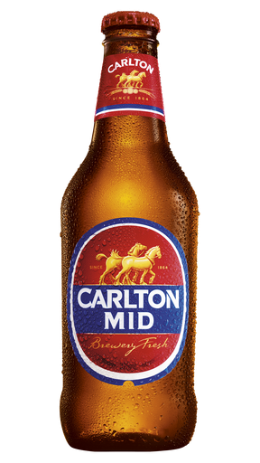 Carlton Mid Lager Bottles 375Ml - Pack Of 24