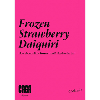 Casa Spirits Frozen Strawberry Daiquiri Concentrate 5Lt