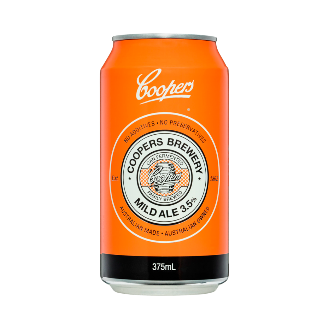 Coopers Mild Ale Bottle 375mL 24 Pack