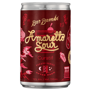 Curatif X Bar Bambi Amaretto Sour Premix Cocktail Cans 130Ml - Pack Of 24