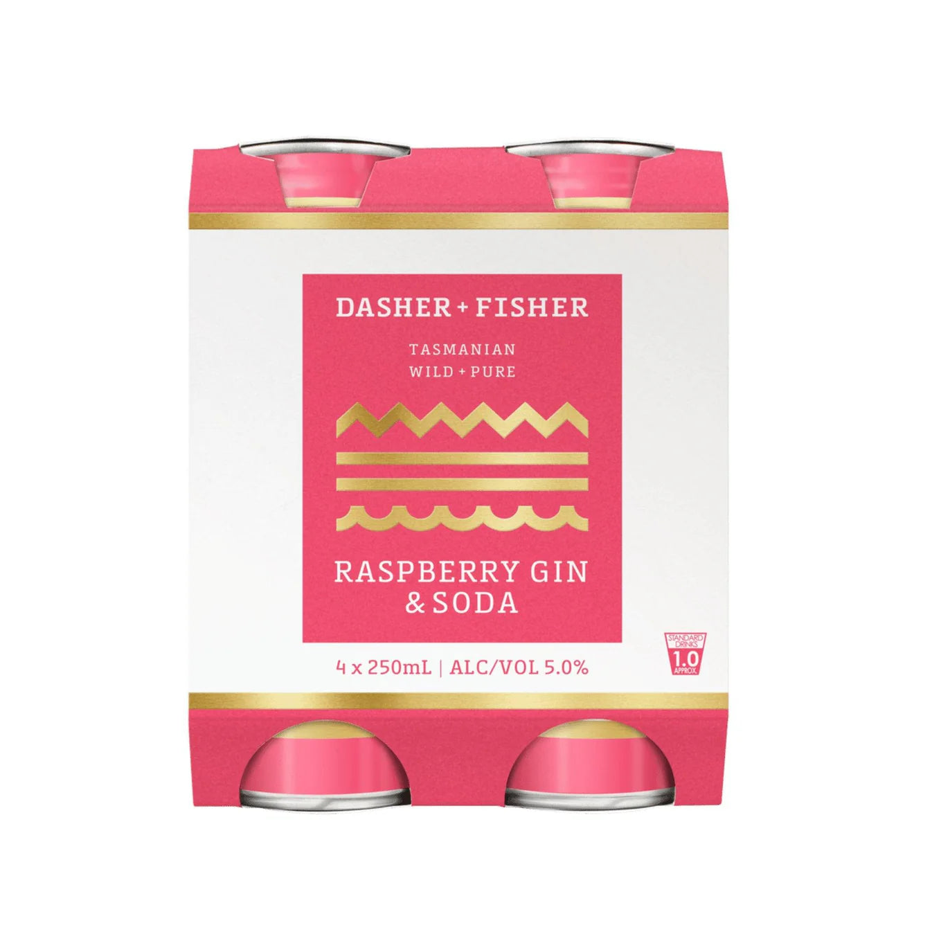 Dasher & Fisher Raspberry Gin & Soda 250Ml - Pack Of 24