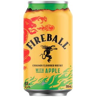 Fireball Cinnamon Whisky With Apple Cans 355mL 16 pack