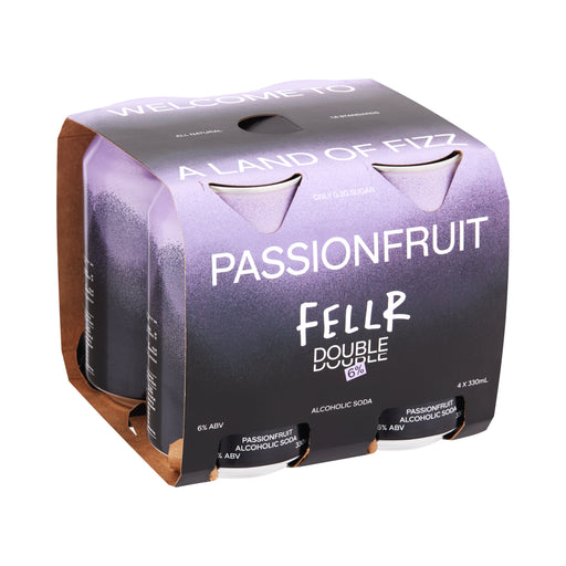 Fellr Double Alcoholic Soda Passionfruit 330ml - Pack of 24