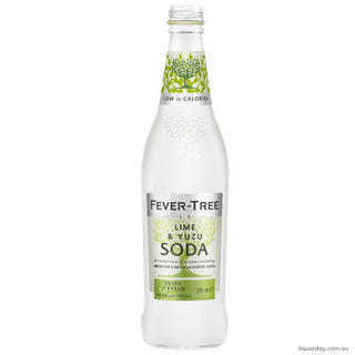 Fever Tree Lime And Yuzu Soda 500Ml - Pack Of 8