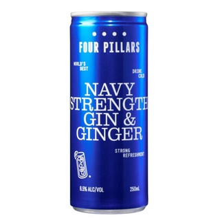 Four Pillars Navy Strength Gin & Ginger Premix Cocktail Cans 250Ml - Pack Of 24