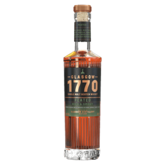 Glasgow 1770 Single Malt Scotch Whisky Peated 500mL