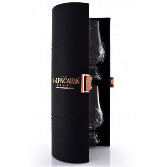 Glencairn Cut Crystal 'Tartan' (qty2 in Travel Case)