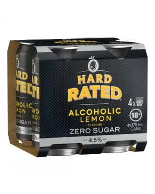 Hard Rated Lemon Zero Sugar 375ml (24 Pack)