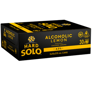 Hard Solo Alcoholic Lemon Can 375mL 30 Pack