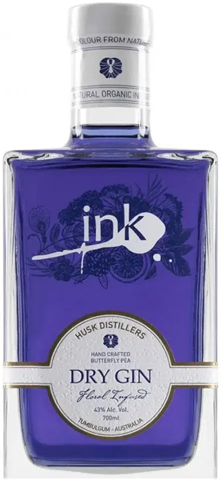 Husk Distillers Ink Gin Floral Infused Australian Gin 700ML