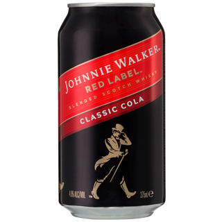 Johnnie Walker Blended Scotch Whisky & Cola 375Ml (6 Pack)