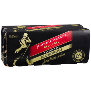 Johnnie Walker & Cola 375Ml (10 Pack)
