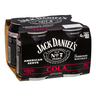Jack Daniels Americans Serve & Cola 250Ml - Pack Of 24