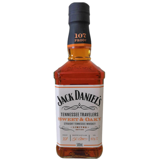 Jack Daniels Tennessee Travelers Sweet & Oaky Whiskey 500ml