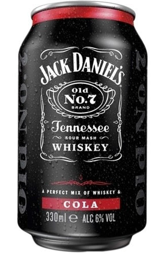 Jack Daniels Tennessee Whiskey & Cola Cubes 330ml - Pack of 24