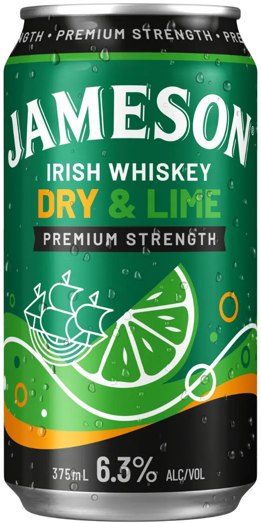 Jameson Smooth Dry & Lime 375Ml - Pack Of 24
