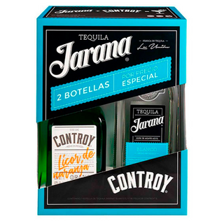 Jarana Tequila Blanco & Controy Orange Liqueur Pack 1Lt