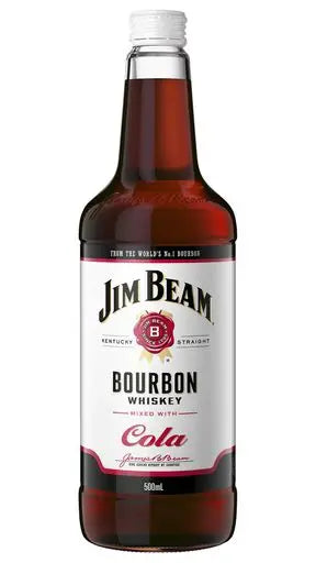 Jim Beam White Label Bourbon & Cola 500mL - 12 Pack