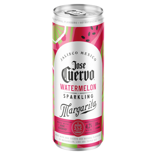 Jose Cuervo Sparkling Margarita Watermelon 330Ml - Pack Of 24