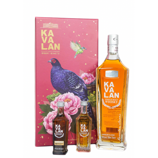 Kavalan Native Species Classic Single Malt Whisky (700ml) + Classic (50ml) + Distillery Select No. 1 (50ml)