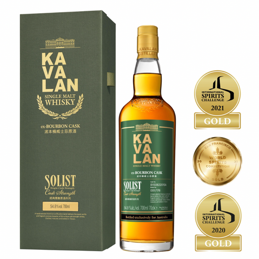 Kavalan Solist Ex Bourbon Australian Exclusive Cask Strength Taiwanese Single Malt Whisky (700ml)