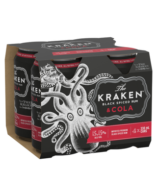 Kraken Black Spiced Rum & Cola Bottle 330mL 24 Pack