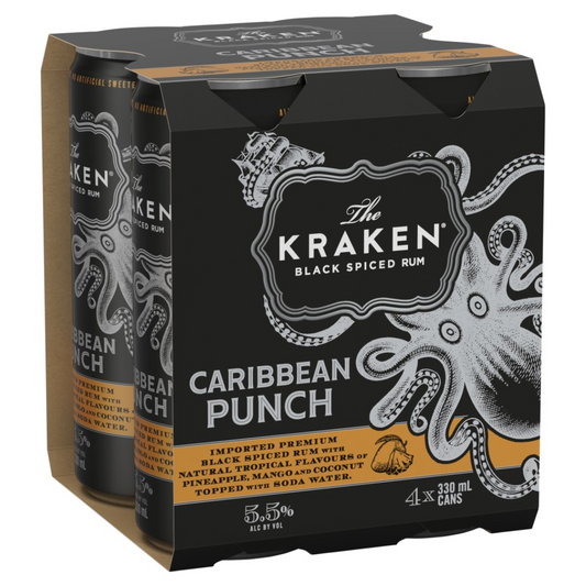 Kraken Spiced Caribbean Punch 330mL - 24 Pack