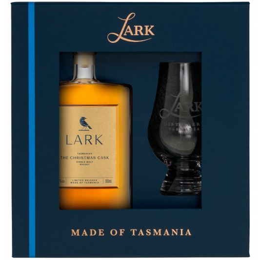 Lark Distillery Christmas Cask With Glencairn Glass Giftbox 100Ml