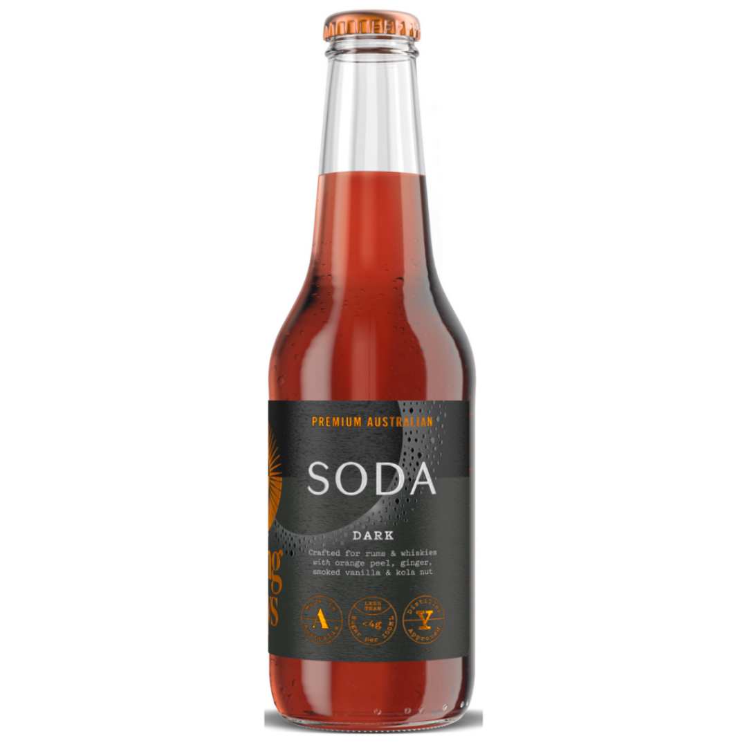 Long Rays Dark Soda 275ml 24 Pack