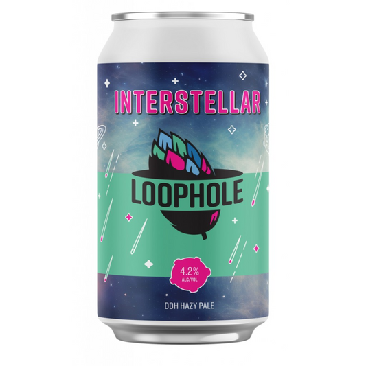Loophole Interstellar - Ddh Hazy Pale 375ml- Pack Of 16