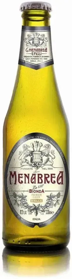 Menabrea Birra Lager Bottles 330Ml - Pack Of 24