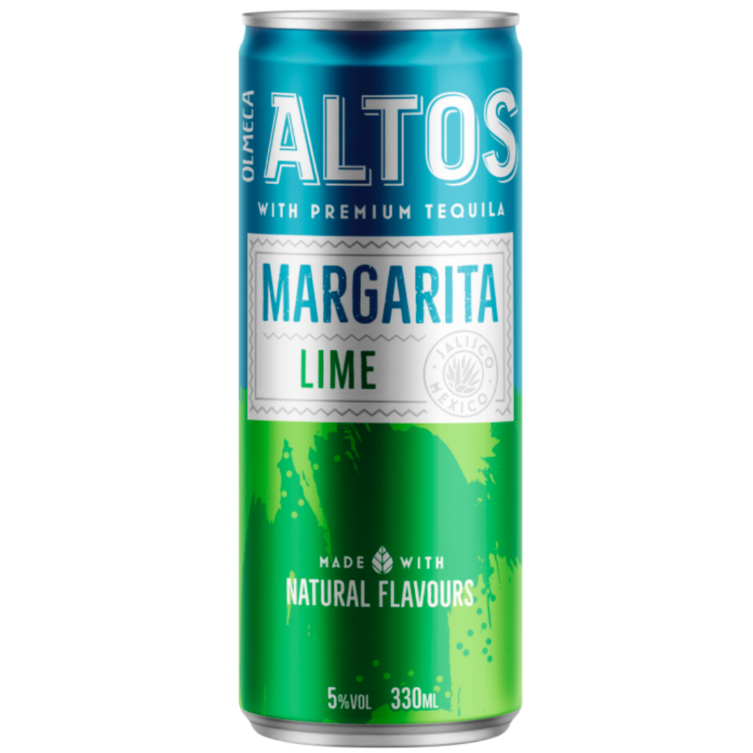 Olmeca Altos Lime Margarita Can 330ml - 24 Pack