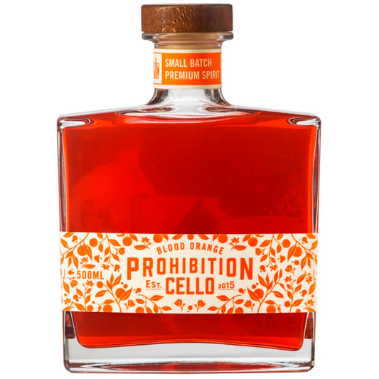 Prohibition Blood Orange Cello Liquor 500ml