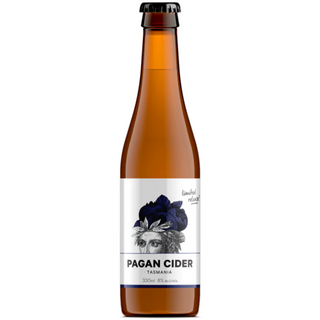 Pagan Cider Blueberry Apple Cider Bottles 330mL - Pack of 24