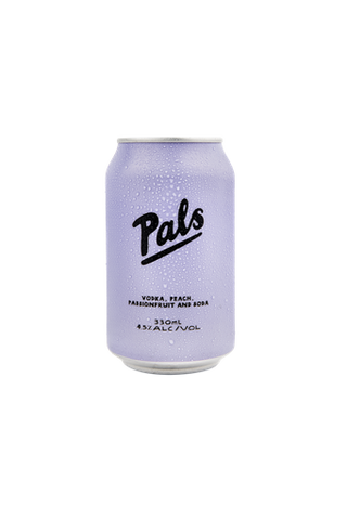 Pals Vodka Peach Passionfruit & Soda 330Ml - Pack Of 12