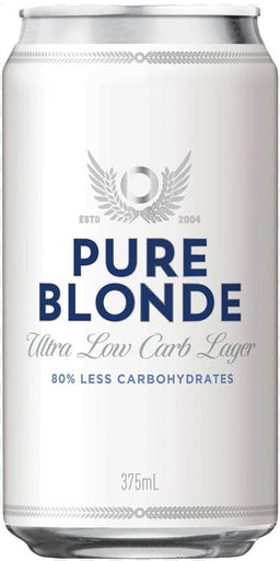 Pure Blonde Ultra Low Carb Lager Cans 375Ml - Pack Of 24