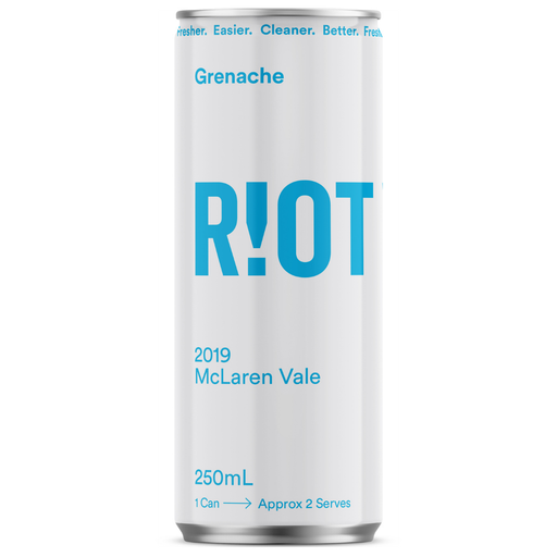 Riot Wine Co Rouge McLaren Vale Grenache Cans 250mL - 24 Pack