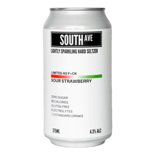 South Ave Seltzer Sour Strawberry Seltzer 375ml - 24