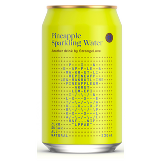 Strangelove Pineapple Sparkling Water 330ml - 24 Pack