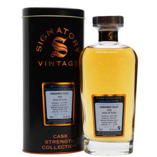Signatory Vintage Unnamed Islay 1992 Aged 28 Years Single Malt Scotch Whisky 700Ml