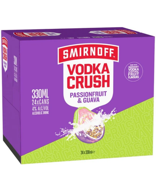 Smirnoff Crush Passionfruit & Guava 330ml (24 Pack)