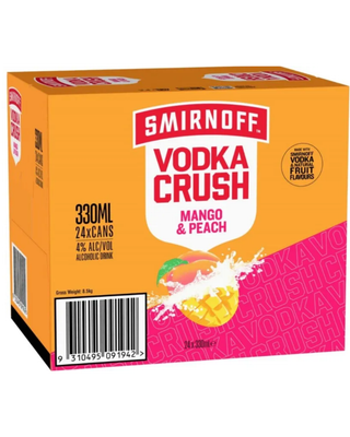 Smirnoff Crush Peach & Mango 330ml (24 Pack)
