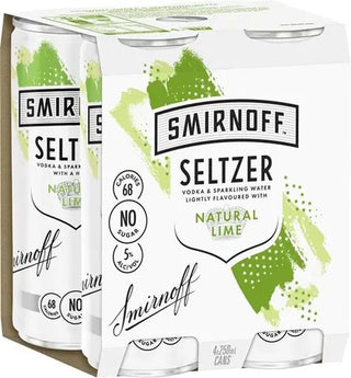 Smirnoff Lime Seltzer 250Ml - Pack Of 24