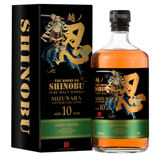 The Shinobu 10 Years Old Pure Malt Lightly Peated Mizunara Japanese Whisky