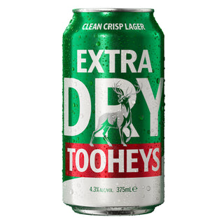 Tooheys Extra Dry Lager Cans 375Ml - Pack Of 30
