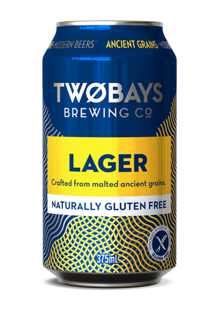 Two Bays Brewing Co. Refreshingly Gluten Free Lager Cans 375Ml - Pack Of 16