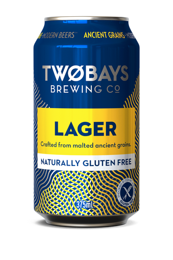 Two Bays Brewing Co. Refreshingly Gluten Free Lager Cans 375Ml - Pack Of 16