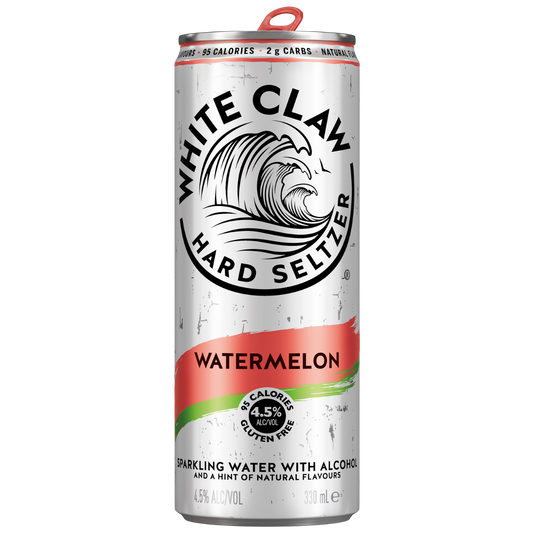 White Claw Hard Seltzer Watermelon Can 330Ml -Pack Of 24